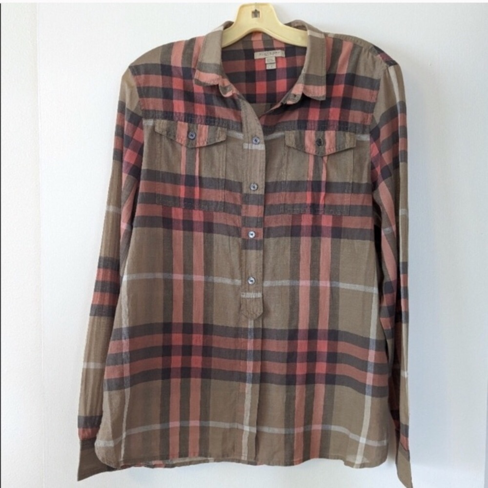 💯% Burberry Brit Long Sleeve Shirt